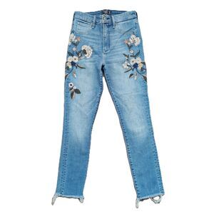 Abercrombie & Fitch Simone High Rise Ankle Floral Skinny 26 / 2 Stretch Jeans